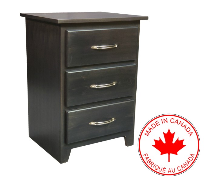 Denver 3 Drawer Nightstand