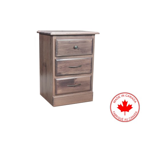 Montana 3 Drawer Nightstand