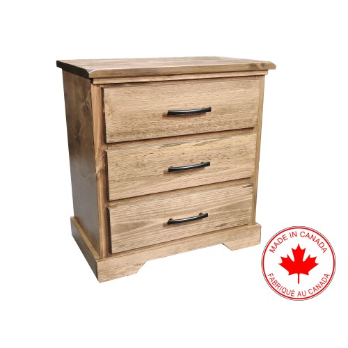 Rosa 3 Drawer Nightstand