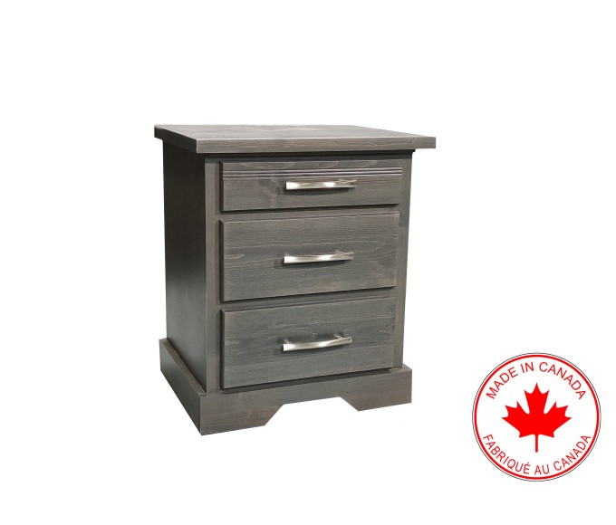 Rockview 3 Drawer Nightstand