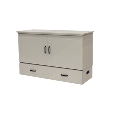 Cabinet Bed Aztec Alabaster - Queen