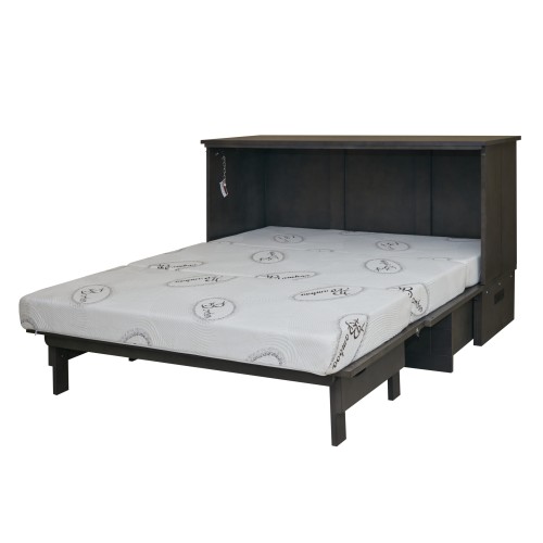 Aztec Grey Cabinet Bed - Queen