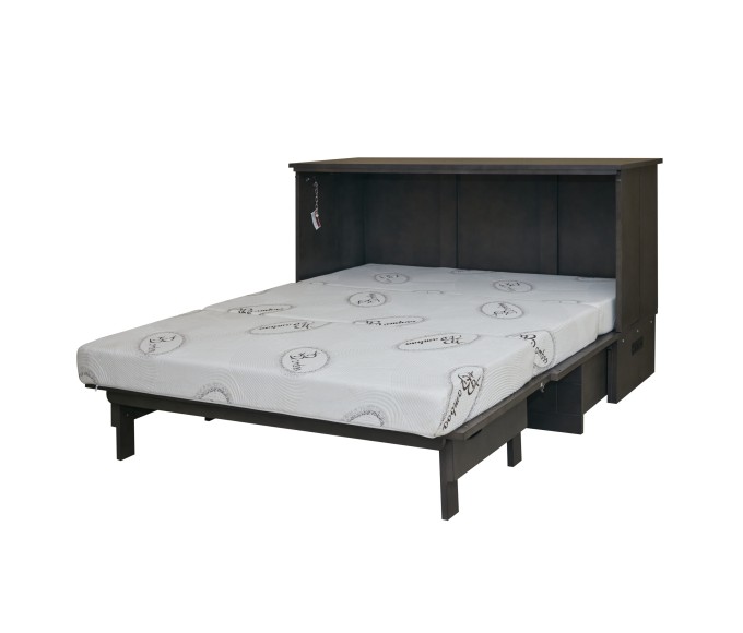 Aztec Grey Cabinet Bed - Queen